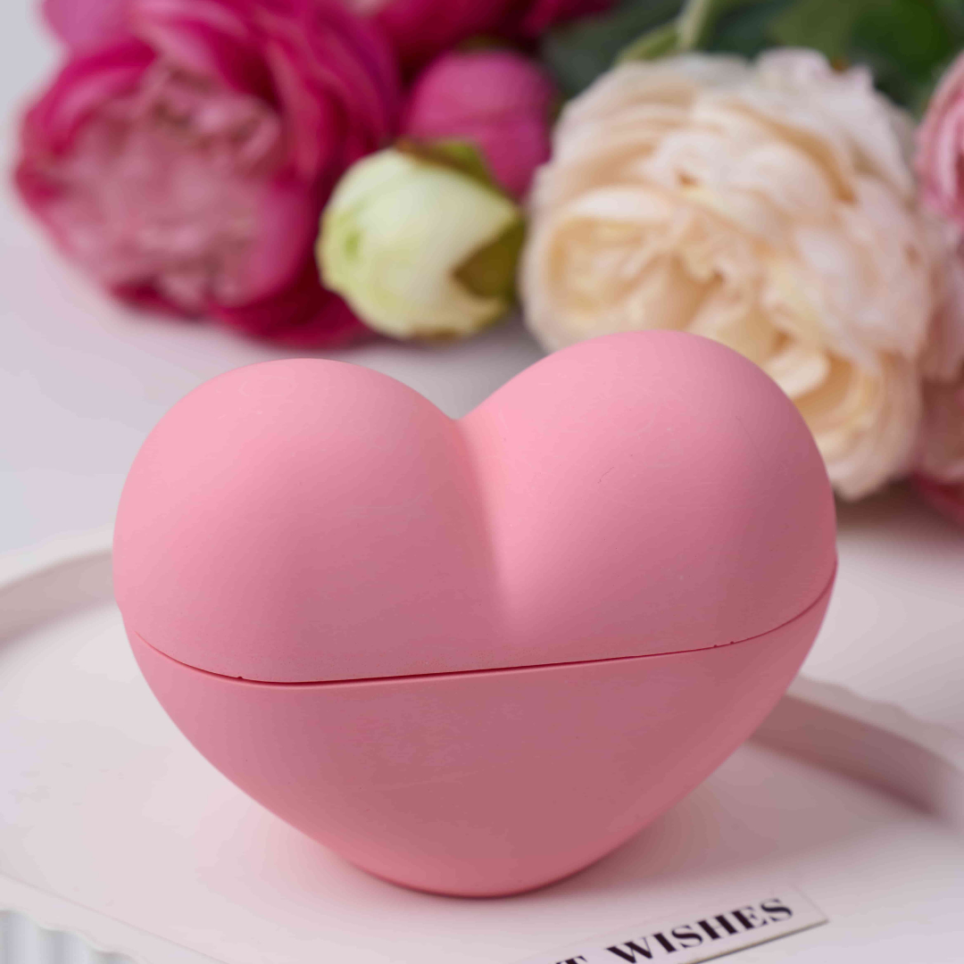 Heart-Shaped Candle Jar Silicone Mold