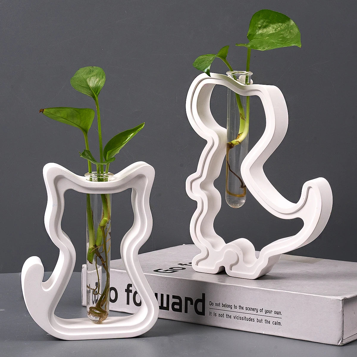 Hollow Animal Test Tube Vase Silicone Molds.