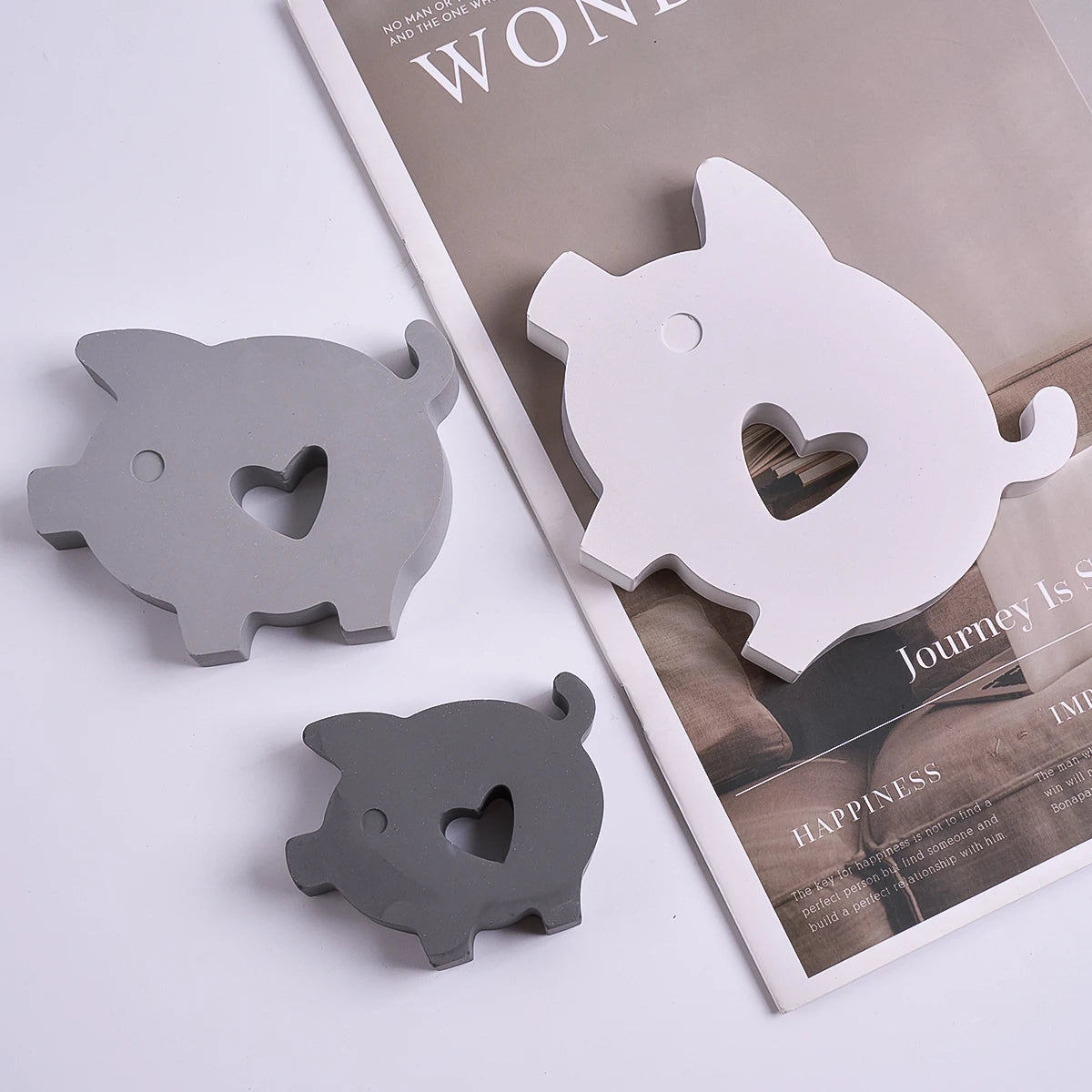 Heartfelt Piggy Silicone Mold