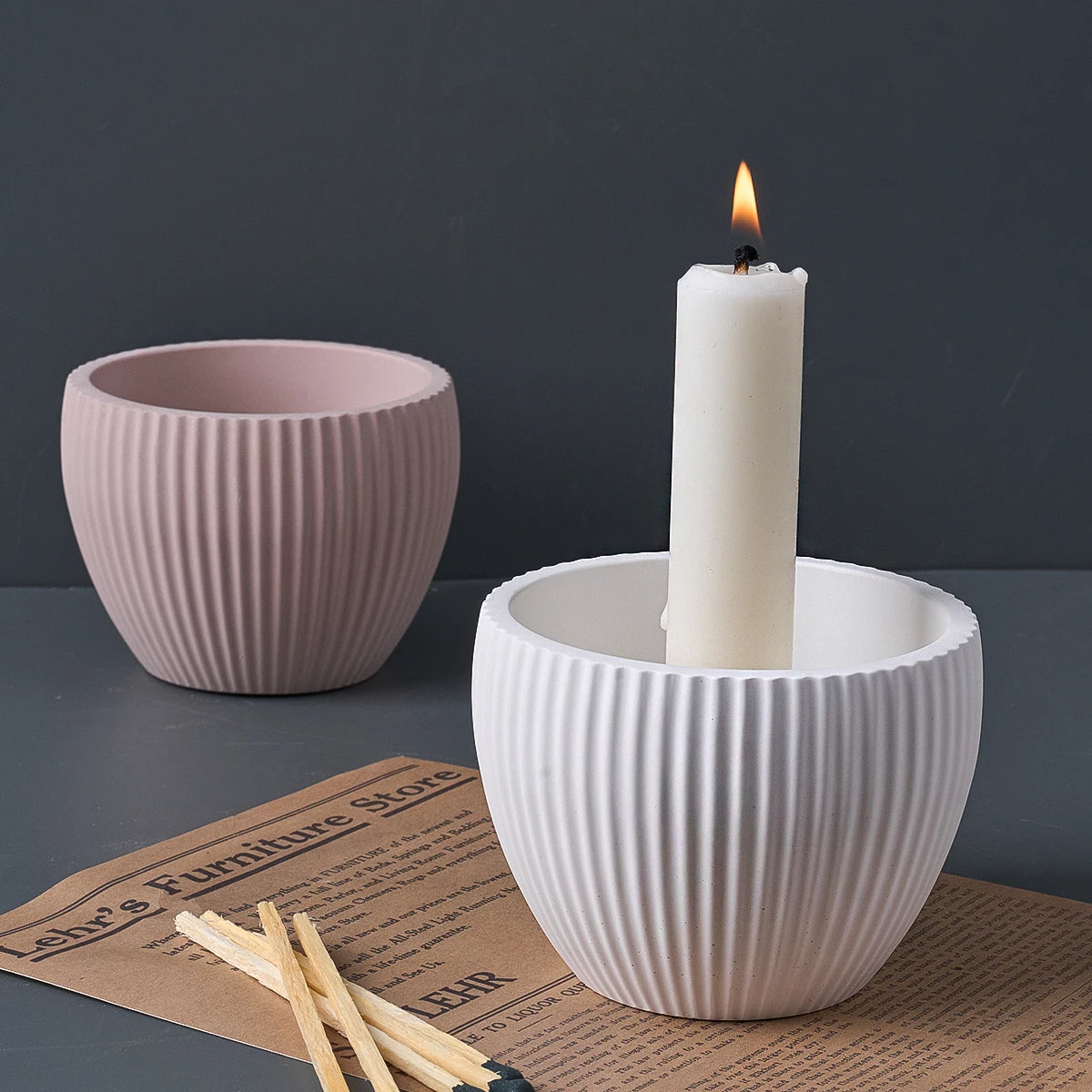 Candle Holder Candle Cup Silicone Mold.