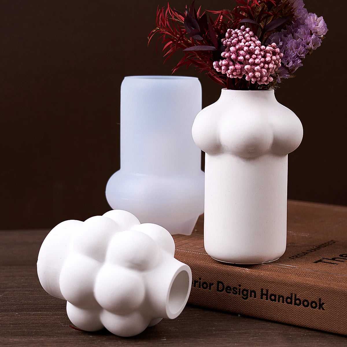 Bubble Cloud Vase Silicone Mold.