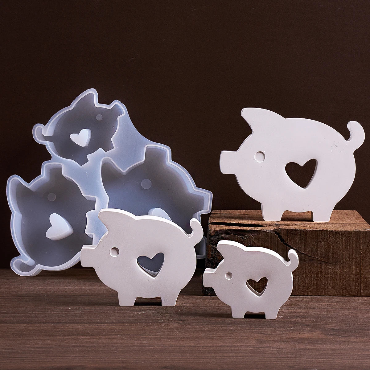 Heartfelt Piggy Silicone Mold
