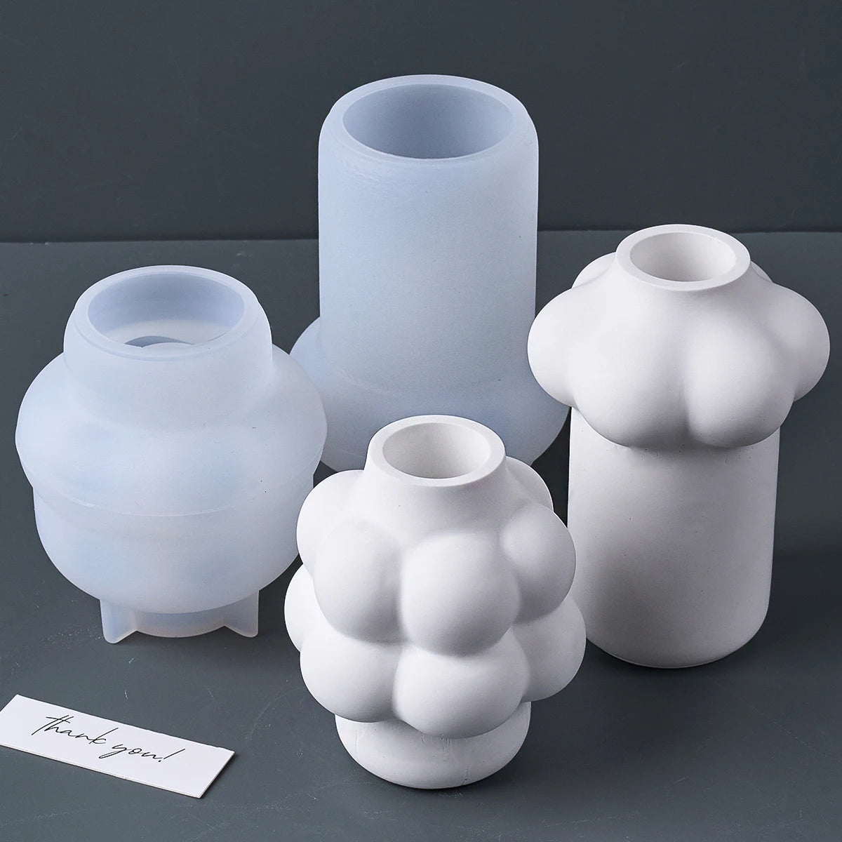 Bubble Cloud Vase Silicone Mold.