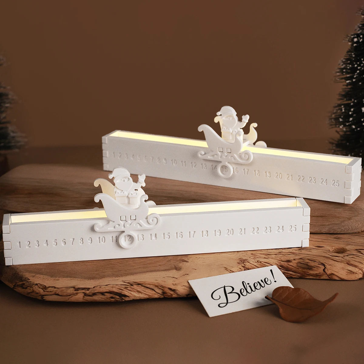Santa Claus Christmas Countdown Light Silicone Mold