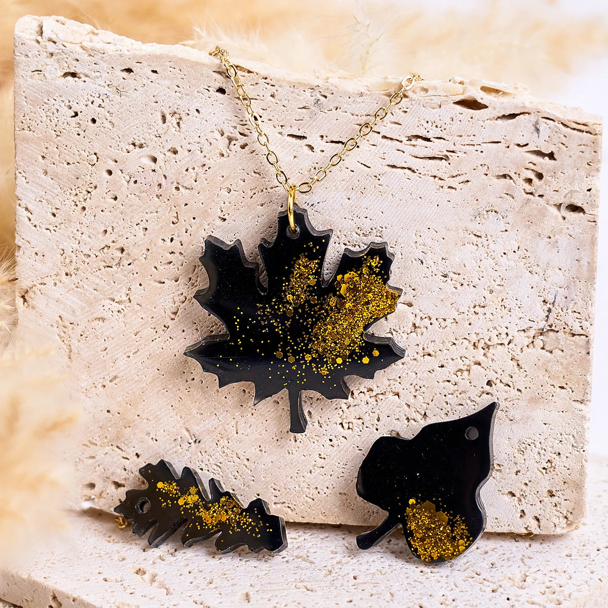 Flower Leaves Resin Earring Molds