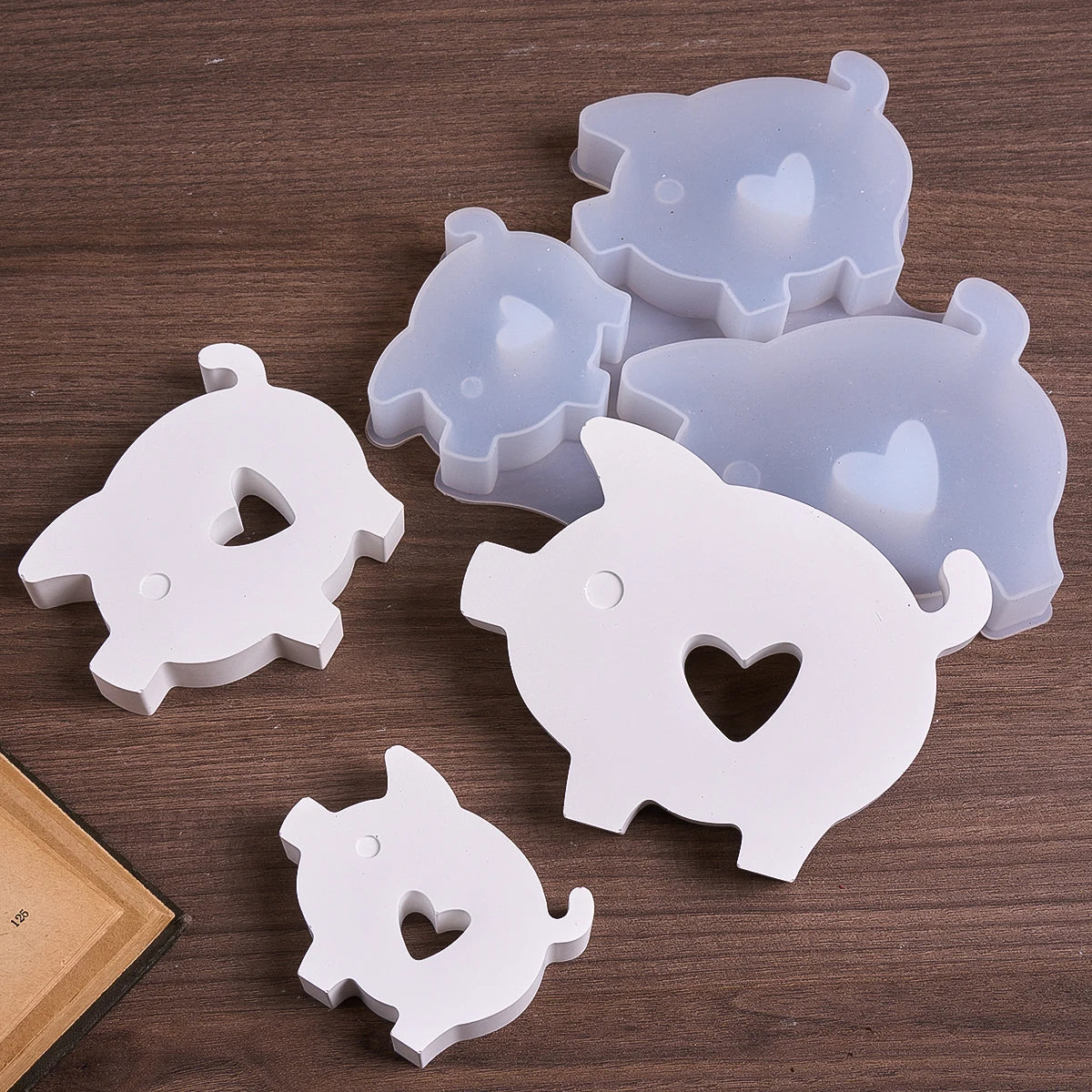 Heartfelt Piggy Silicone Mold