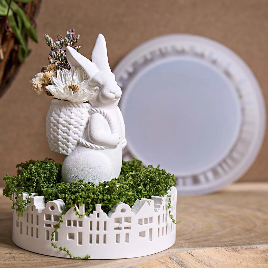 Easter Plaster Candle Cup DIY with Silicone Molds