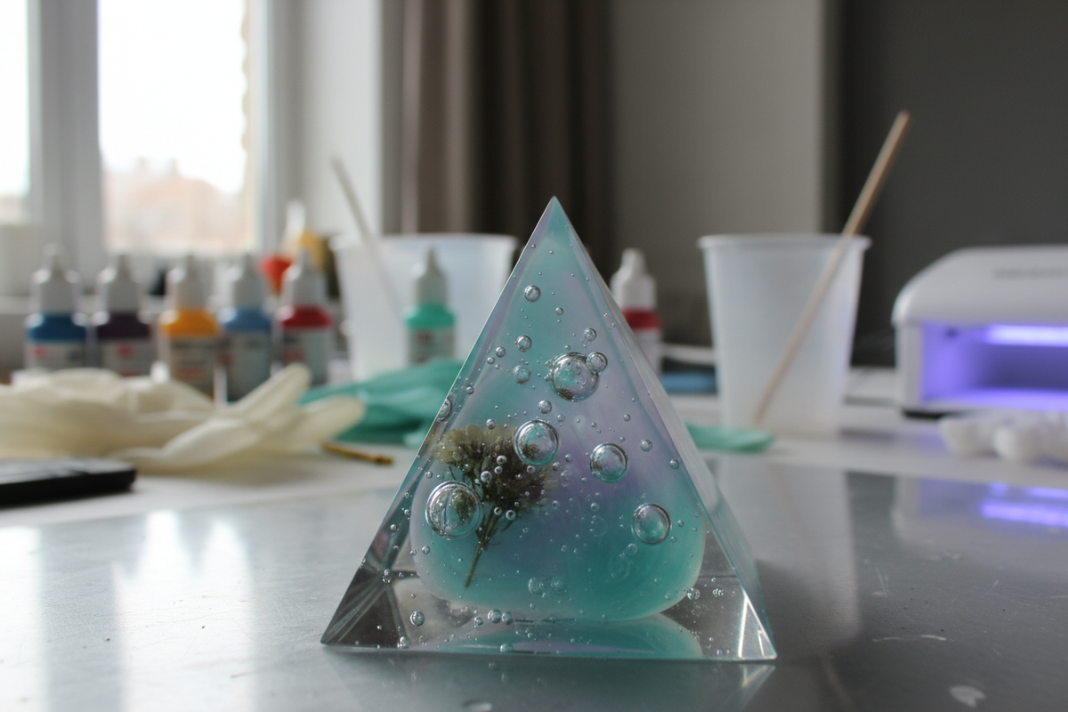 How to Add Salt and Crystals to Resin Molds