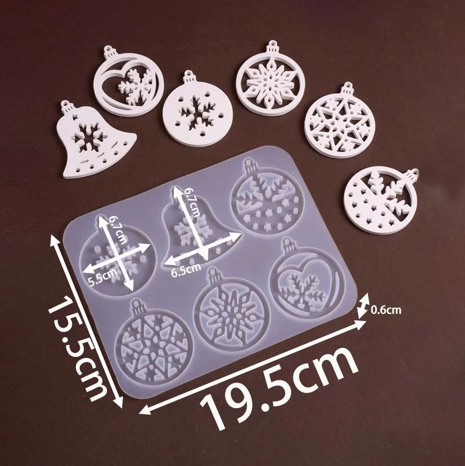 Christmas Hanging Ornament Silicone Mold Set