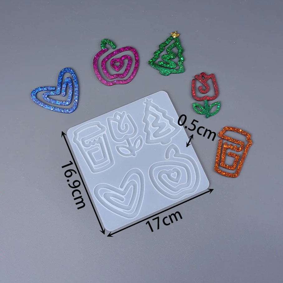 Resin Bookmark & Paperclip Silicone Mold