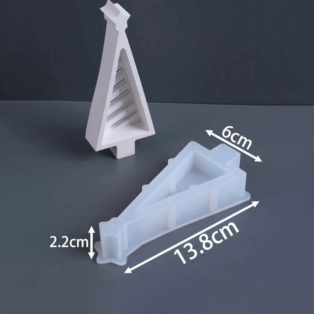 Hollow Christmas Tree Silhouette Lamp Silicone Mold