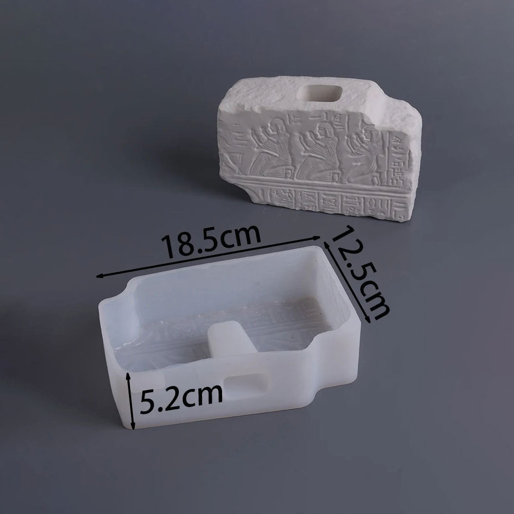 Rosetta Stone Silicone Vase Mold