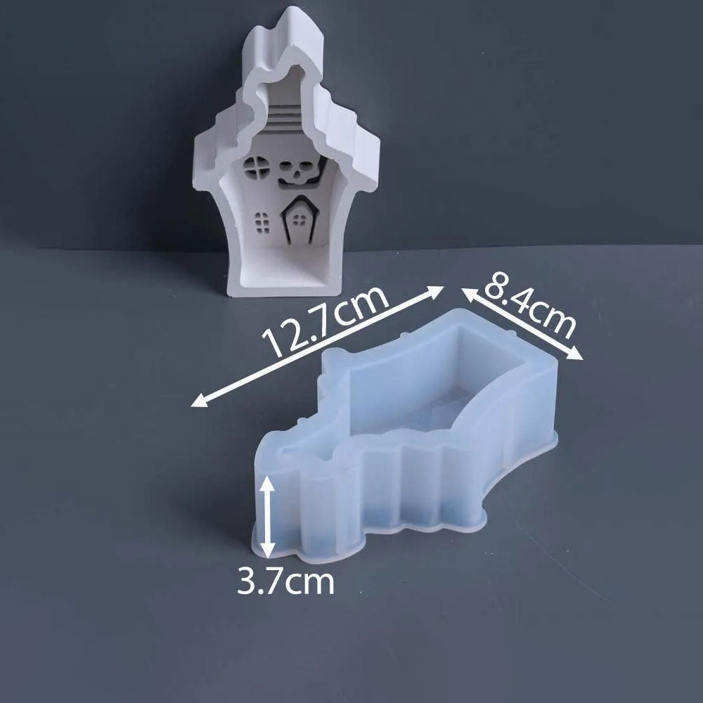 Ghostly House Ornament Silicone Mold