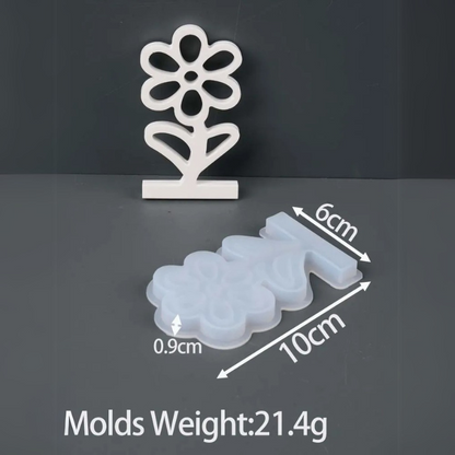 Hollow Floral Planter Ornament Silicone Mold