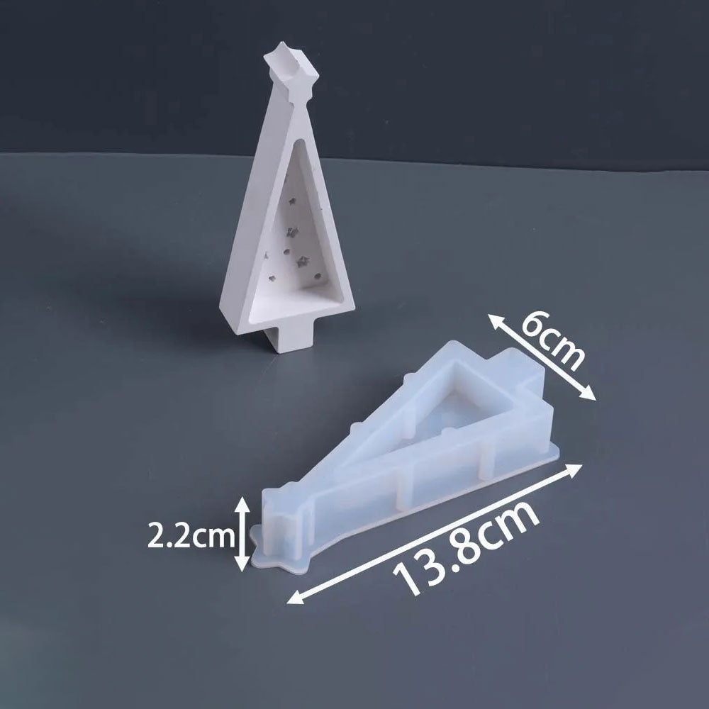 Hollow Christmas Tree Silhouette Lamp Silicone Mold