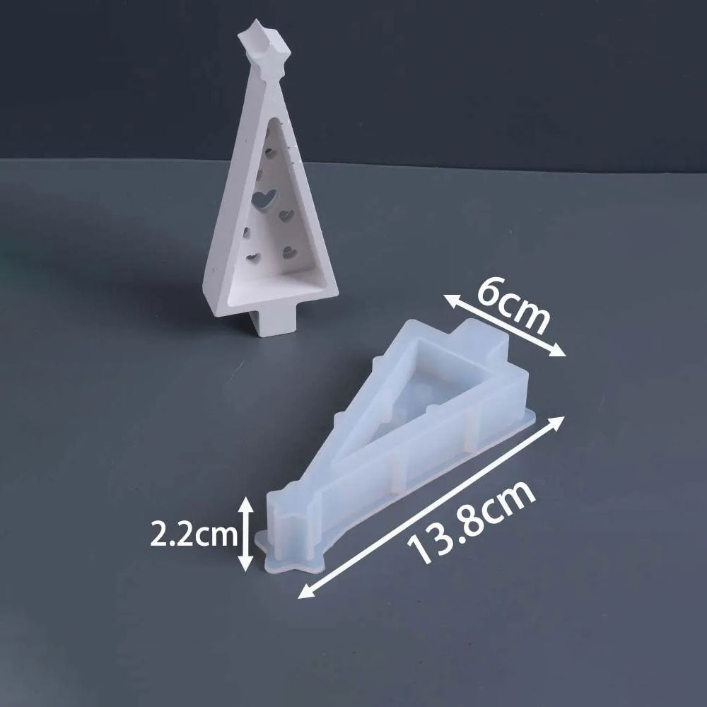 Hollow Christmas Tree Silhouette Lamp Silicone Mold