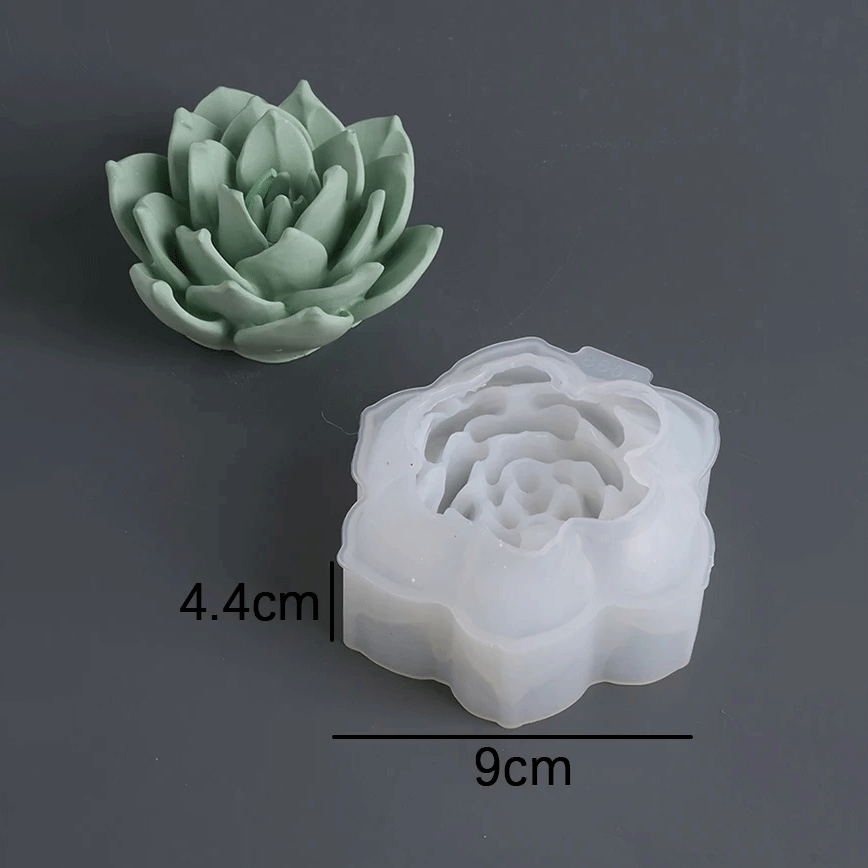 Succulent Candle Silicone Mold Series