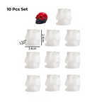 10Pcs Mini 3D Skull Resin Molds Set