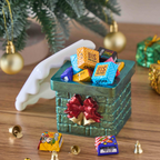 Christmas Chimney Jar Silicone Mold with Lid