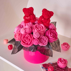 5-Piece Sweet Rose Bear Candle Mold Set