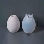 Ovum Smooth Bore Candle Holder Silicone Mold Large