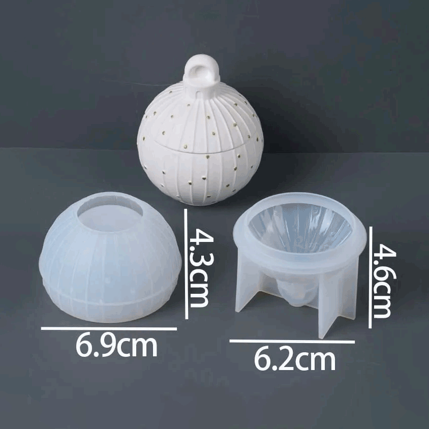 Tholan Loop Ornament Jar Silicone Mold