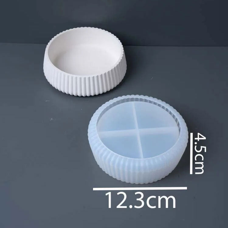 Minimal Stripe Storage Bowl Silicone Mold Small