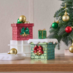 Christmas Chimney Jar Silicone Mold with Lid