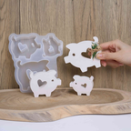 Heartfelt Piggy Silicone Mold