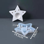 Christmas Village Star Candle Holder Silicone Mold Set