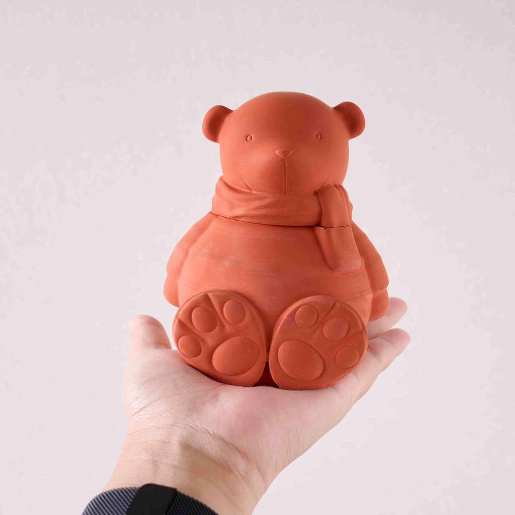 Cartoon Bear Candle Jar Silicone Molds Set