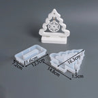 Christmas Tree Silicone Mold with Snowflake Ornament Design