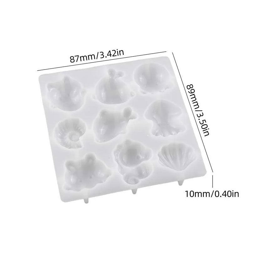 Marella Pebble Sea Creature Silicone Mold