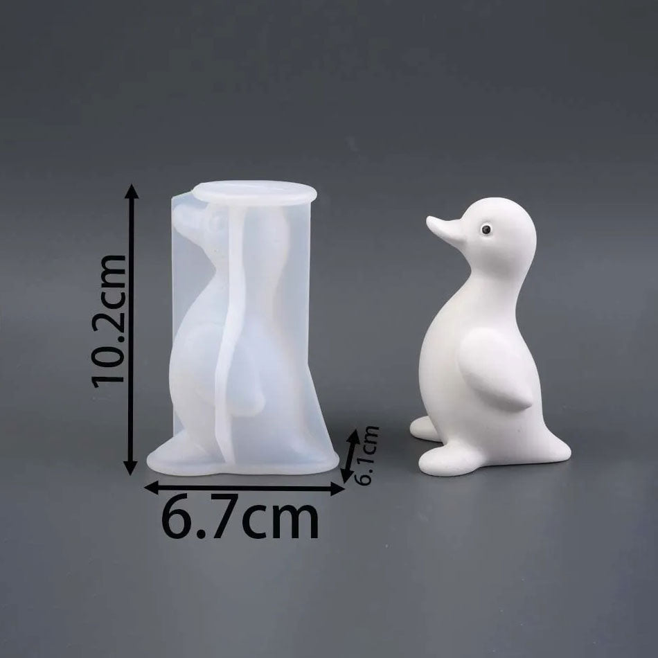 Stand Duck Silicone Mold