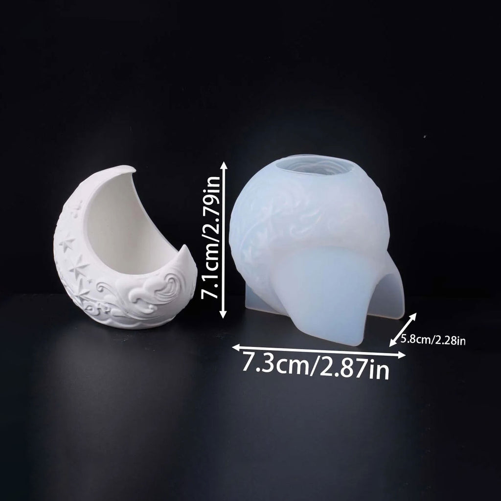 Lunara Cradle Crescent Moon Silicone Mold Celestial