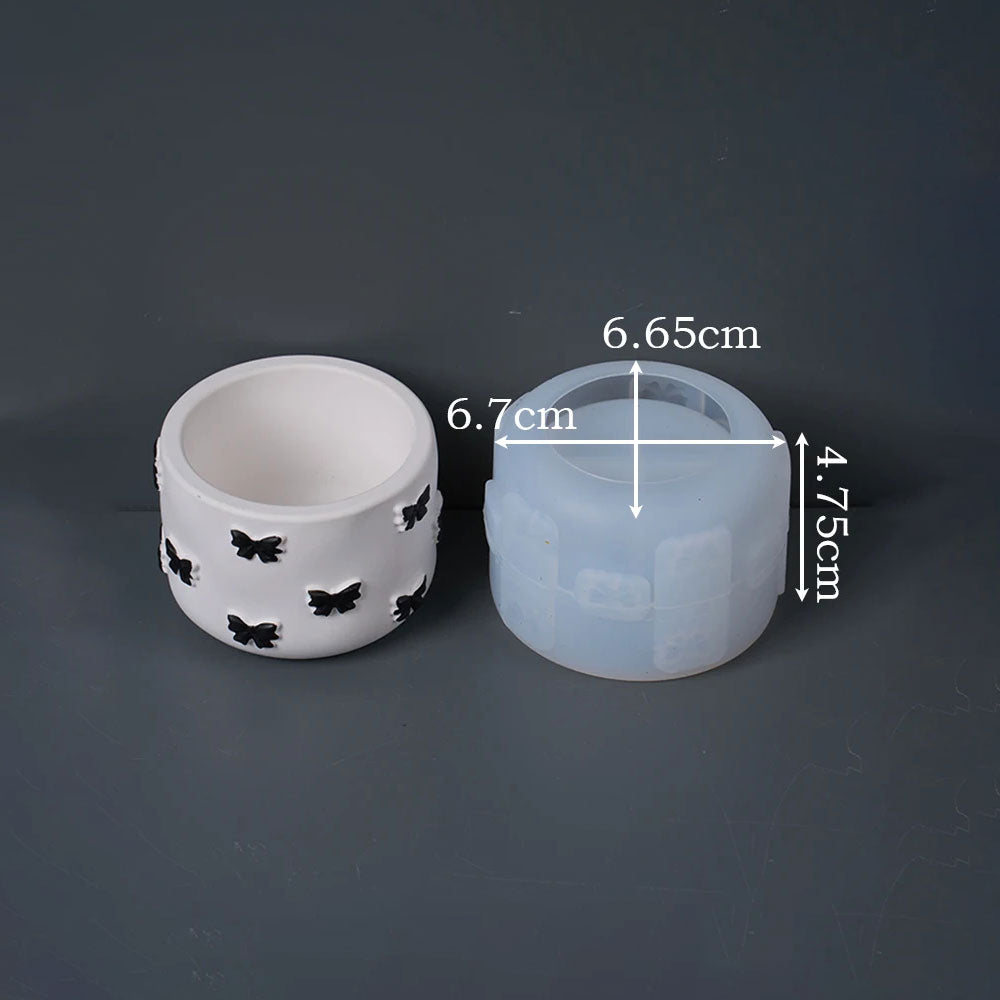 Fielle Ribbon Bow Jar Silicone Mold Scattered Bow