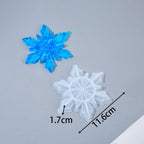 8Pcs Snowflake Resin Silicone Mold Set