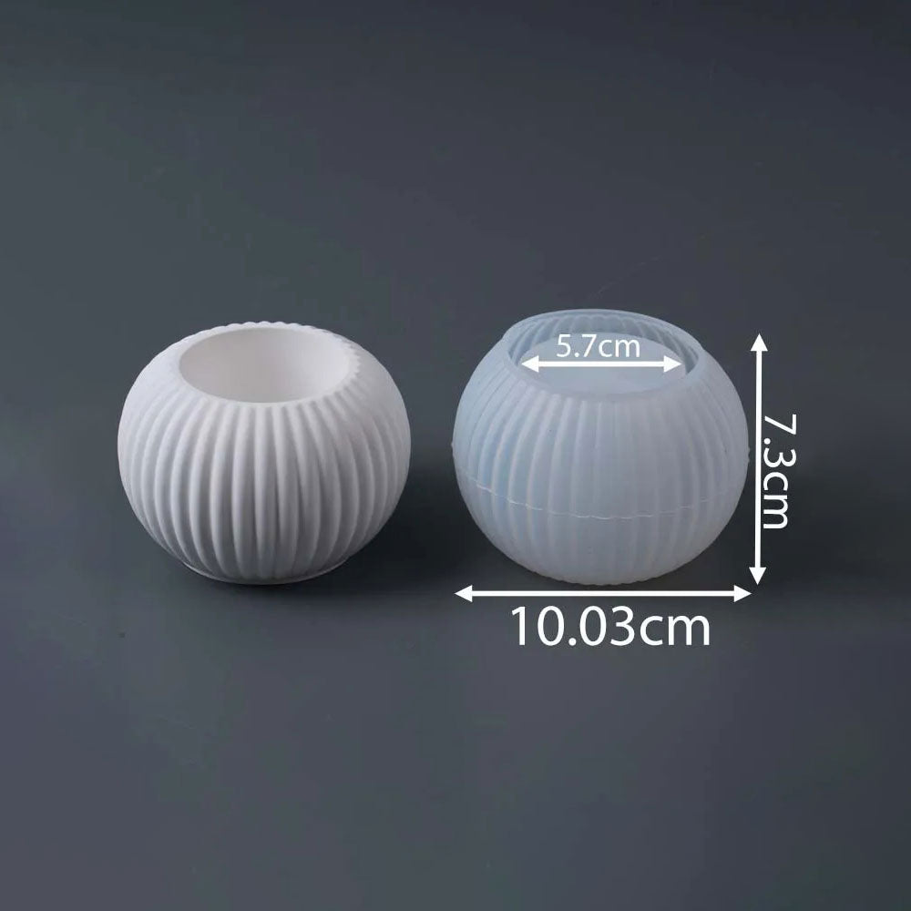 Strial Bulb Candle Cup Silicone Mold Large
