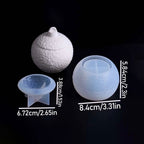 Orvel Capped Ornament Jar Silicone Mold Hammered