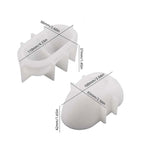 Heart-Shaped Candle Jar Silicone Mold