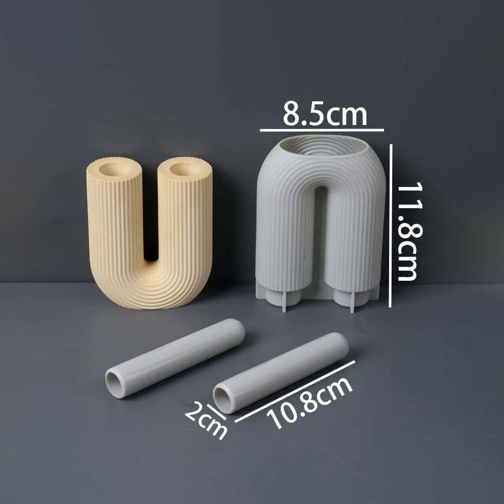 Strael Flute U-Vase Silicone Mold