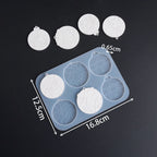 Round Hanging Silicone Mold with Embossed Patterns