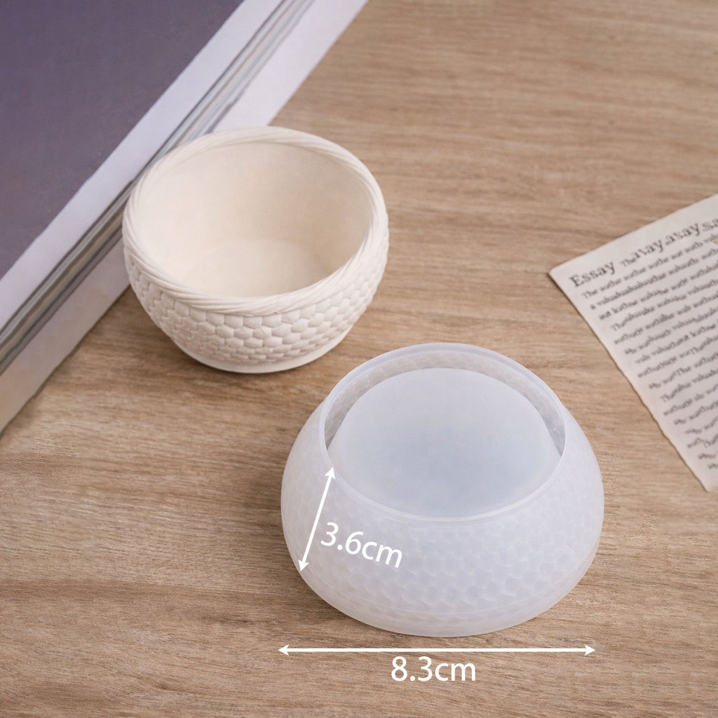 Nordic Weave Round Bowl Silicone Mold