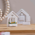 House Window Flower Box Silicone Mold Set for Resin or Plaster Crafts