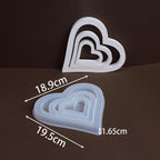Nested Hollow Heart Casting Mold