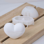 Heart-Shaped Candle Jar Silicone Mold
