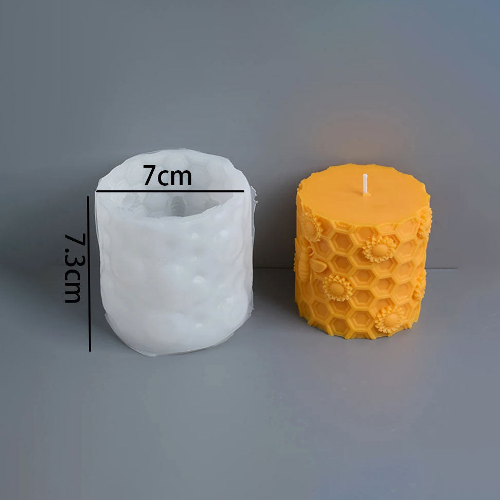 Alveon Comb Beehive Silicone Mold Honeycomb Pillar