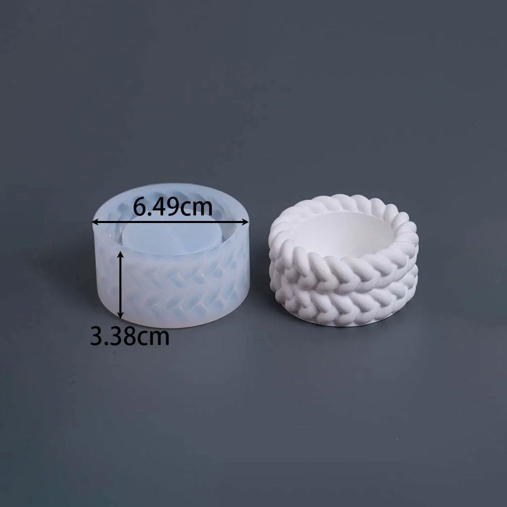 Thovra Braid Vessel Silicone Mold 2 layers