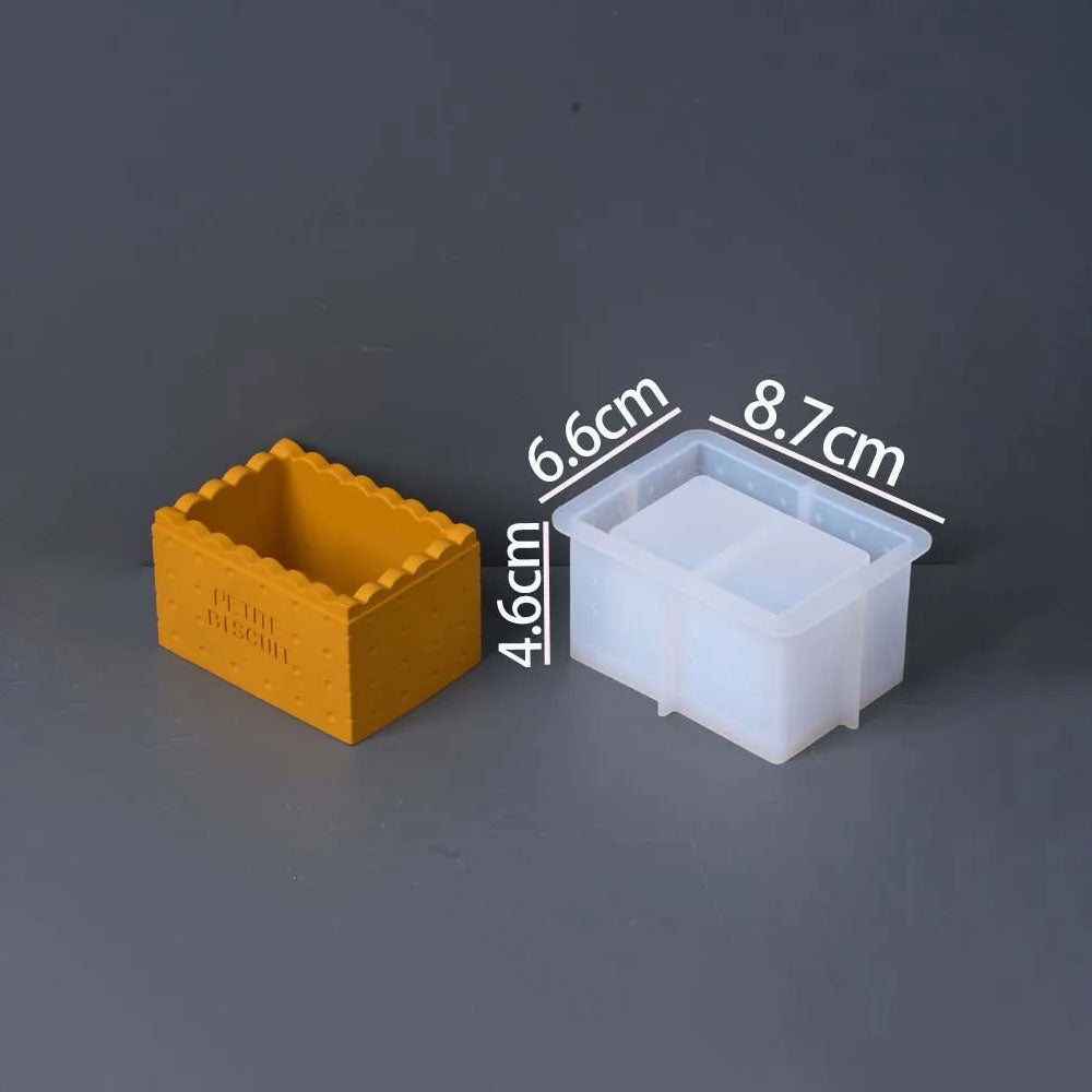 Bisca Crimp Biscuit Box Silicone Mold