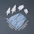 Christmas Village Star Candle Holder Silicone Mold Set